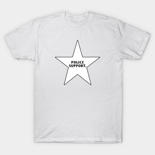 Police Support With Star T-Shirt
